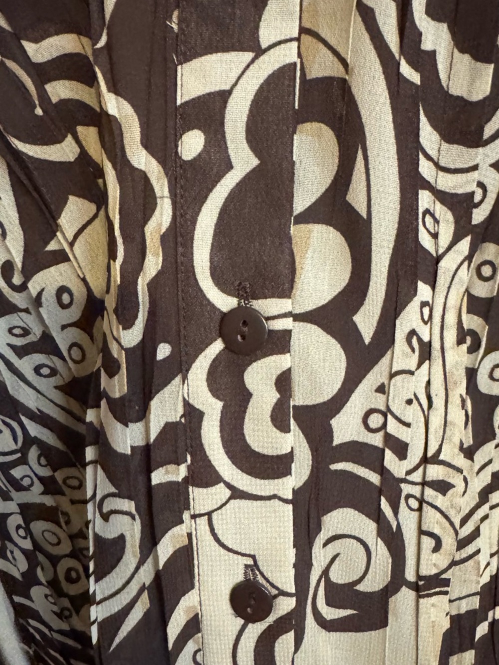 PRETTY Print Cap/Short Sleeve Blouse w/neckline tie detail   PLUS 18/20    #14 - Picture 4 of 9